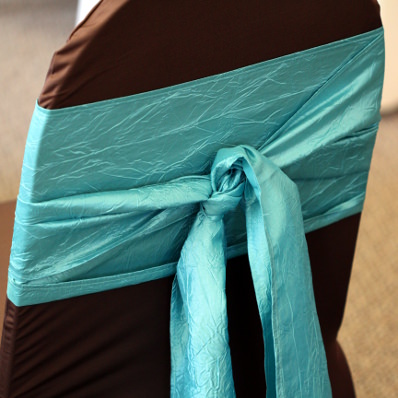 tiffany blue crinkle sash